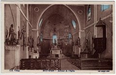 BOUSFER ANNEES 40 L EGLISE ET SON INTERIEUR